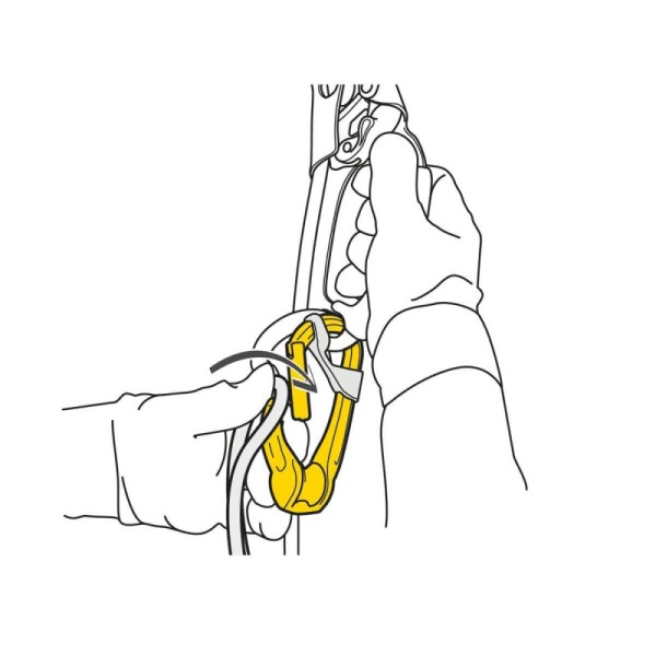 Petzl carrucola moschettone Rollclip Triact-Lock