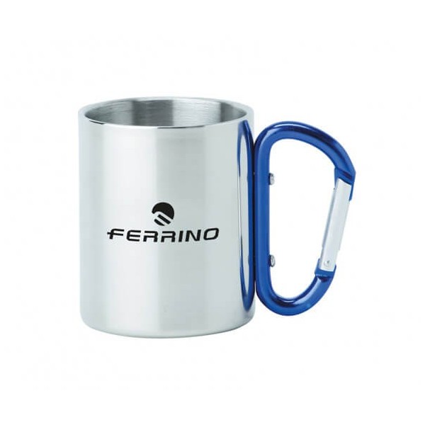 Ferrino Inox cip with carabiner