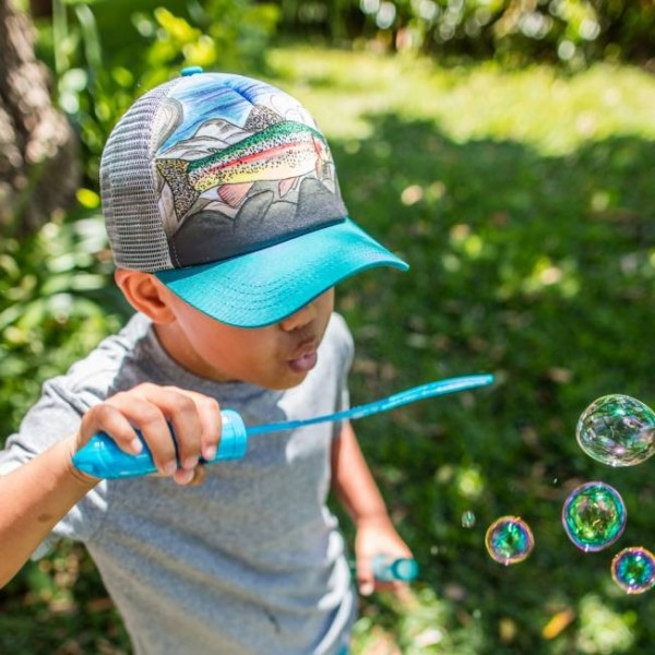 Sunday Afternoons Rainbow Trout Kids trucker