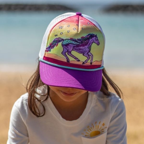 Sunday Afternoons Kid's Horse feather cooling trucker