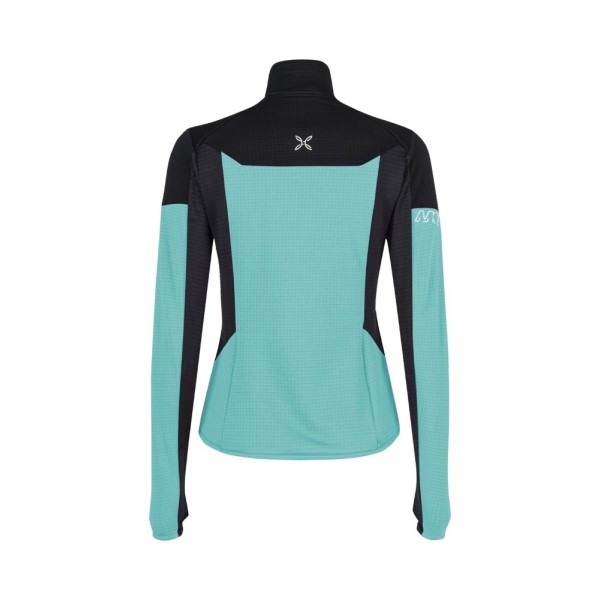 Maglia Termica MONTURA Donna Thermal Grid PRO 2 - Turchese/Nero Per Outdoor
