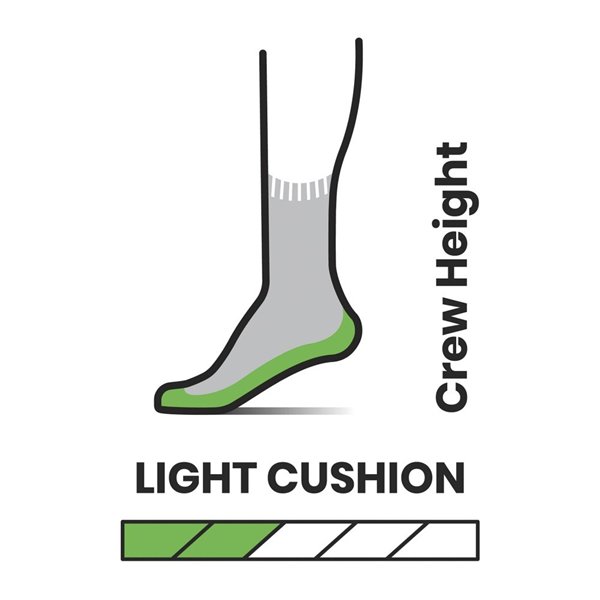 Smartwool Hike Light Cushion Mountain Range Pattern crew