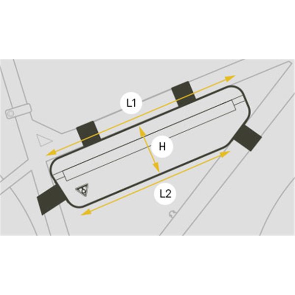 Borsa Topeak Quadro Midloader 3L - Per Bici Da Corsa E MTB - Idrorepellente E Resistente - Foto 7
