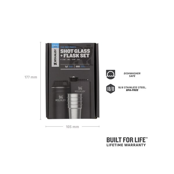 Stanley Adventure Pre-Party Shot Glass + Flask