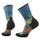 Smartwool Trail Run Targeted Cushion Singletrack Print Crew women's