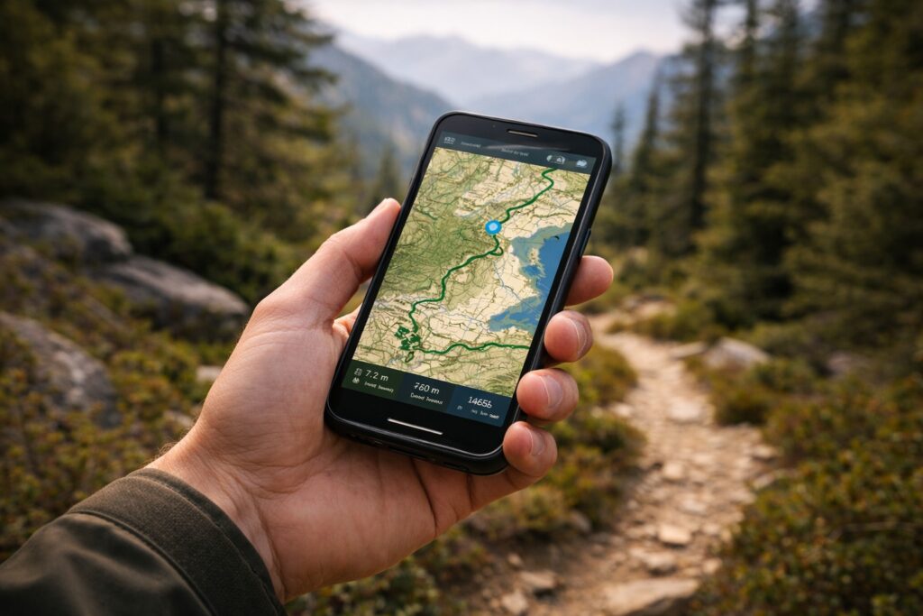 app di navigazione su smartphone